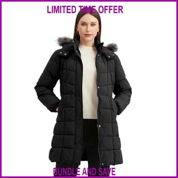 Women's Winter Puffer Jacket Waterproof Windproof Lightweight Plus Size - Picture 3 of 8